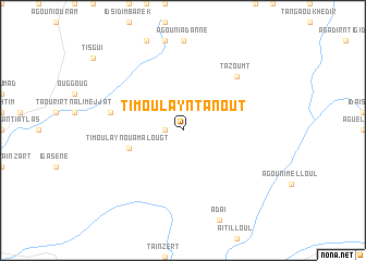 map of Timoulay nʼTanout