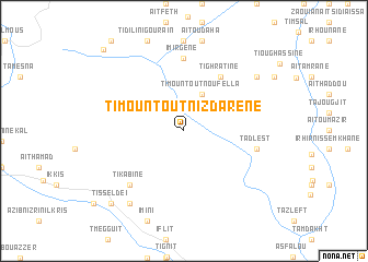 map of Timountout nʼIzdarene