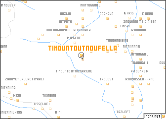 map of Timountout nʼOufella