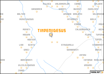 map of Tîmpenii de Sus