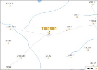 map of Timpson