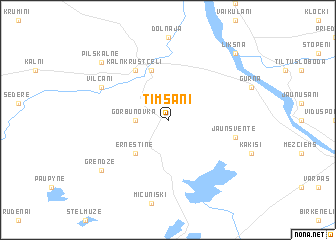 map of Timšāni