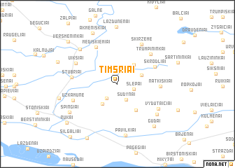 map of Timsriai