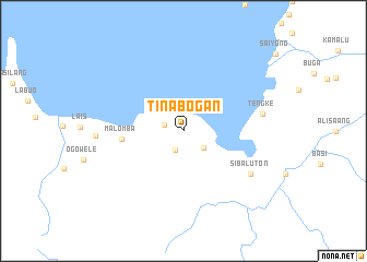 map of Tinabogan