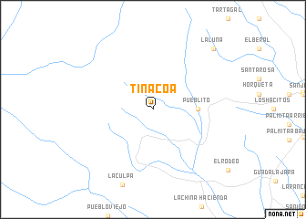 map of Tinacoa