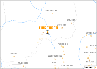 map of Tinacorco