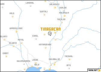 map of Tinagacan