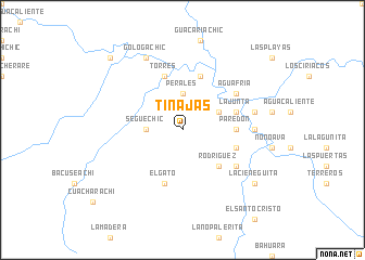 map of Tinajas