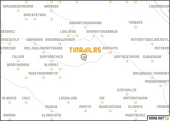 map of Tinajilas