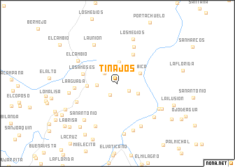 map of Tinajos