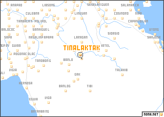 map of Tinalaktak