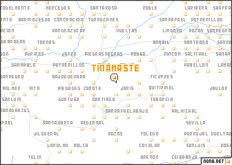 map of Tinamaste