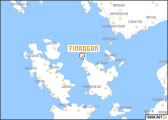 map of Tinaogan