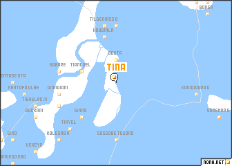 map of Tina