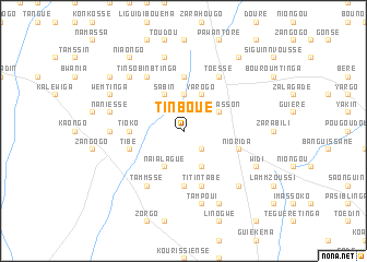 map of Tinboué