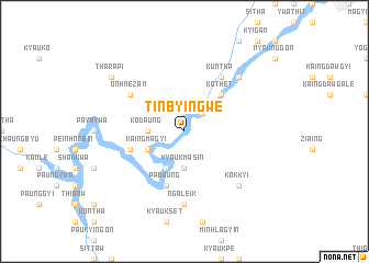 map of Tinbyingwe