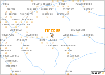 map of Tincave