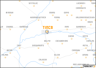 map of Tinca