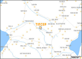 map of Tincep