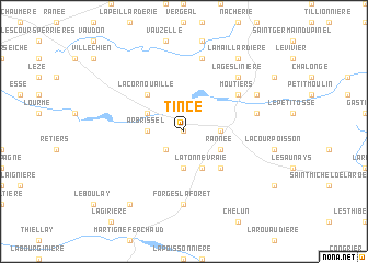 map of Tincé