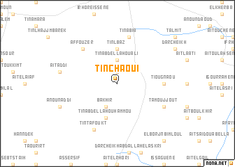 map of Ti nʼ Chaoui