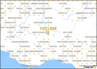 map of Tinclade