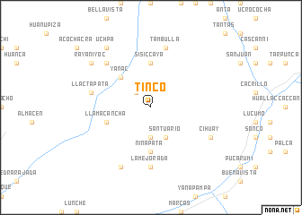 map of Tinco