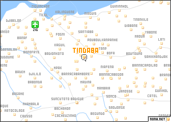 map of Tindaba