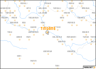 map of Tindane