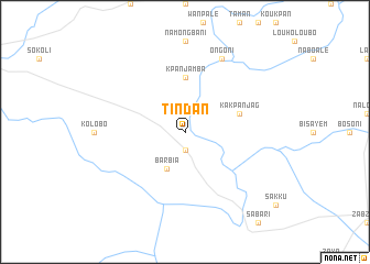 map of Tindan