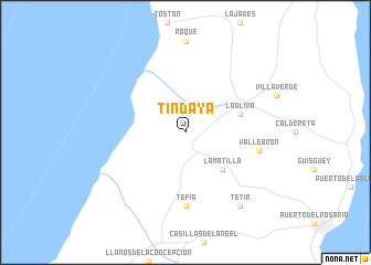 map of Tindaya