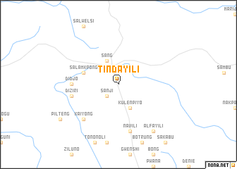 map of Tindayili