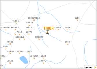 map of Tinda