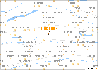 map of Tindbæk