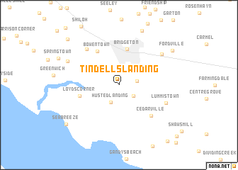 map of Tindells Landing