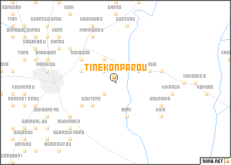 map of Tinékonparou