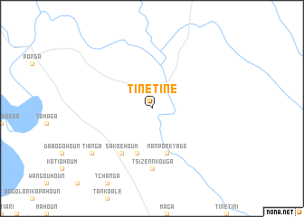 map of Tinétine