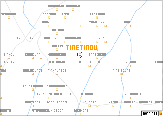 map of Tinétinou