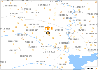 map of Tíne