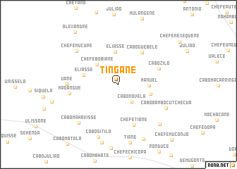 map of Tingane
