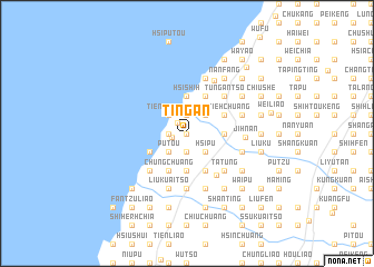 map of Ting-an