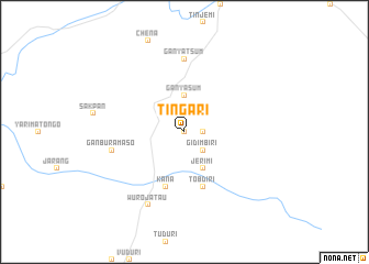 map of Tingari