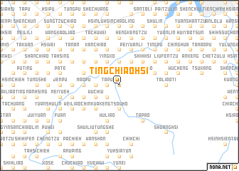 map of Ting-chiao-hsi