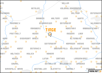 map of Tinge