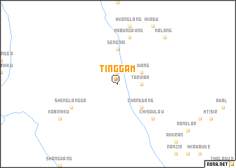 map of Tinggam