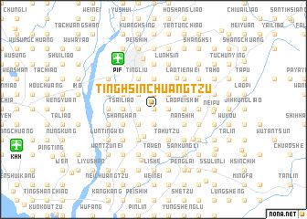 map of Ting-hsin-chuang-tzu