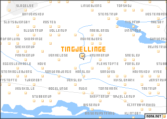 map of Ting Jellinge