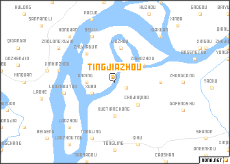 map of Tingjiazhou