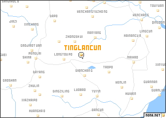 map of Tinglancun