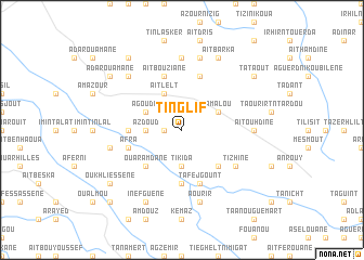 map of Tinglif